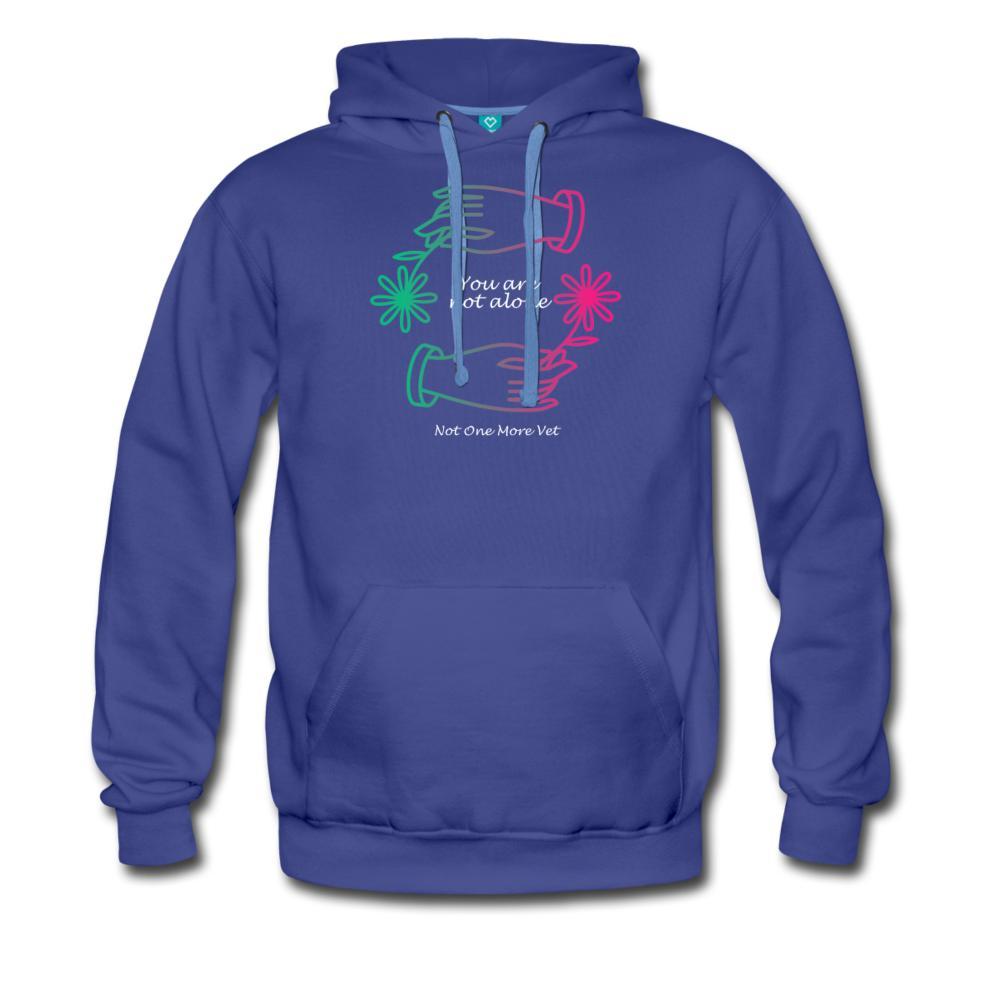 NOMV You are not alone Men’s Premium Hoodie-NOMV-I love Veterinary