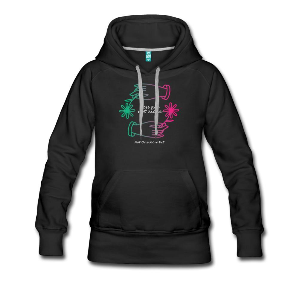 NOMV You are not alone Women’s Premium Hoodie-NOMV-I love Veterinary