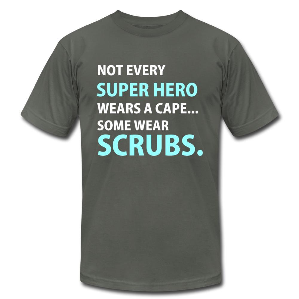 Not every super hero wears a cape... Some wear scrubs. Unisex T-shirt-Unisex T-Shirt | Bella + Canvas 3001-I love Veterinary