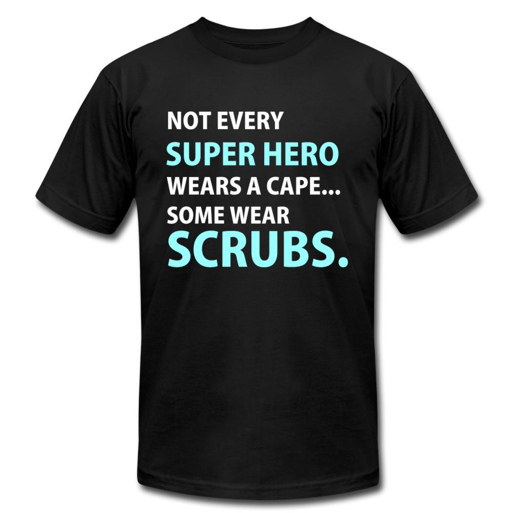 Not every super hero wears a cape... Some wear scrubs. Unisex T-shirt-Unisex T-Shirt | Bella + Canvas 3001-I love Veterinary