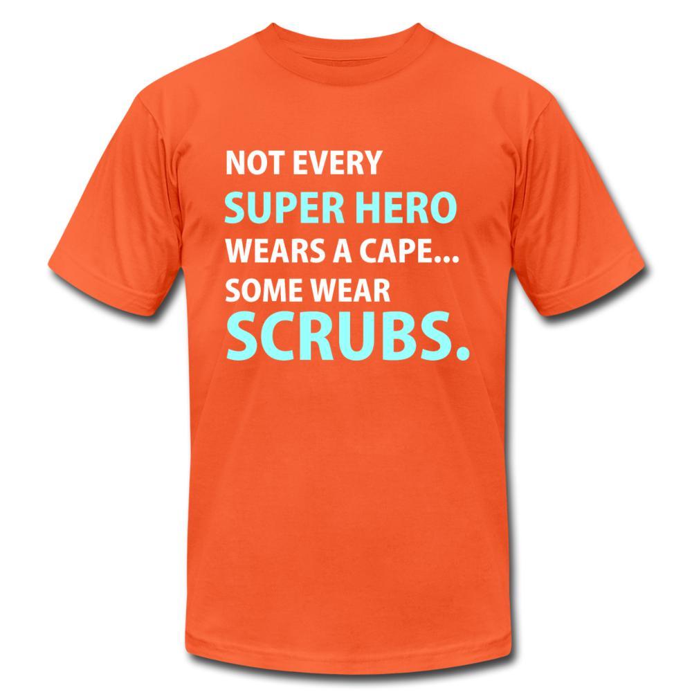 Not every super hero wears a cape... Some wear scrubs. Unisex T-shirt-Unisex T-Shirt | Bella + Canvas 3001-I love Veterinary