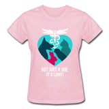 Not just a job, it's love Gildan Ultra Cotton Ladies T-Shirt-Ultra Cotton Ladies T-Shirt | Gildan G200L-I love Veterinary