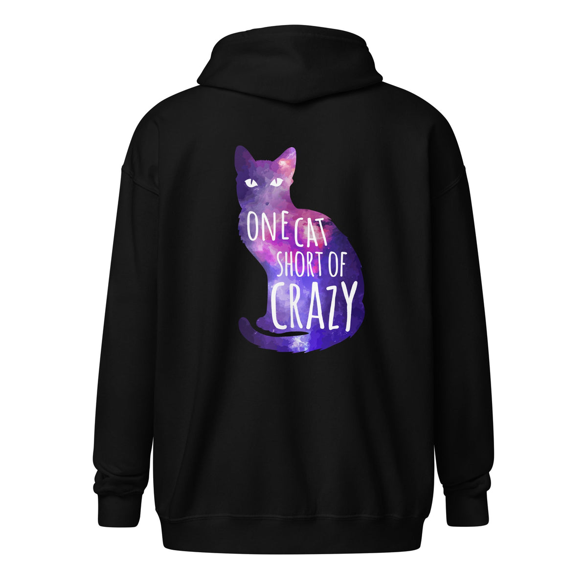 One Cat short of Crazy Unisex heavy blend zip hoodie-Unisex Zip Hoodie | Gildan 18600-I love Veterinary