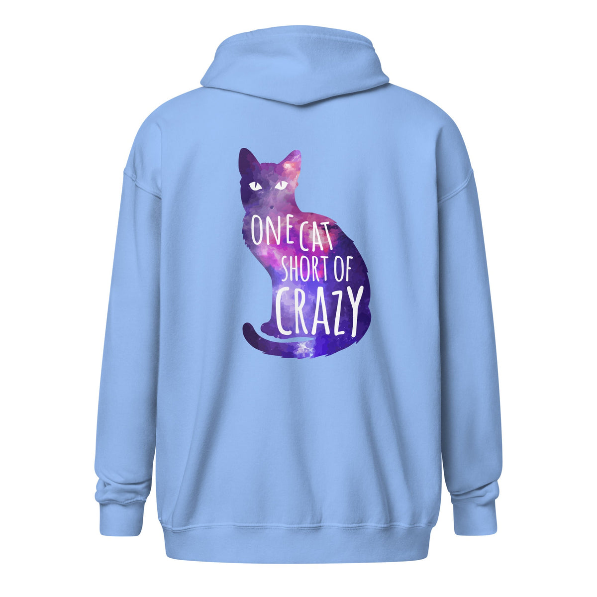 One Cat short of Crazy Unisex heavy blend zip hoodie-Unisex Zip Hoodie | Gildan 18600-I love Veterinary