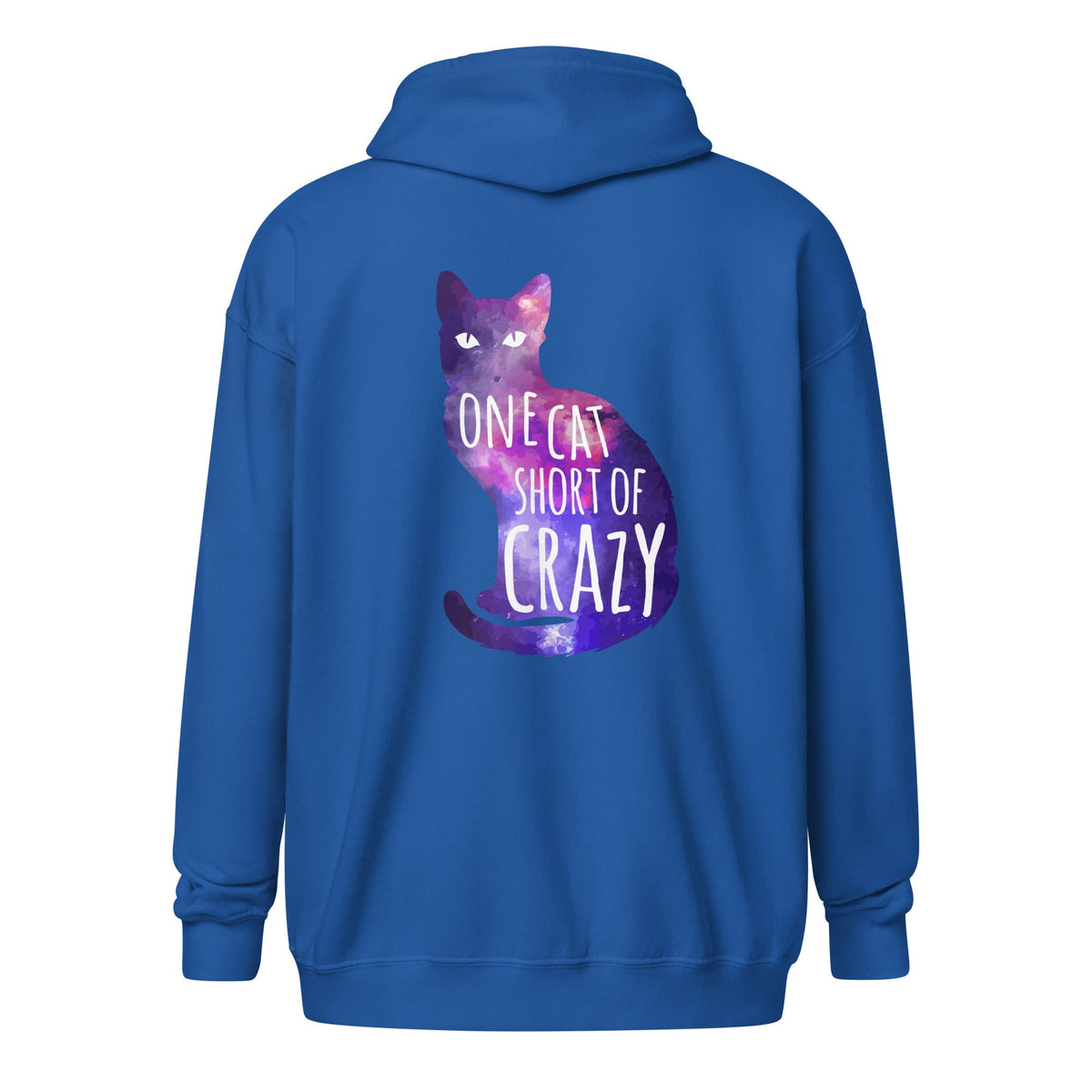 One Cat short of Crazy Unisex heavy blend zip hoodie-Unisex Zip Hoodie | Gildan 18600-I love Veterinary