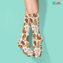 Orange cats pattern Sublimation Tube Sock-Sublimation Sock-I love Veterinary