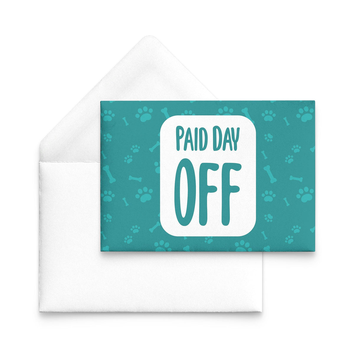 Paid Day Off Flat Card-Postcards-I love Veterinary