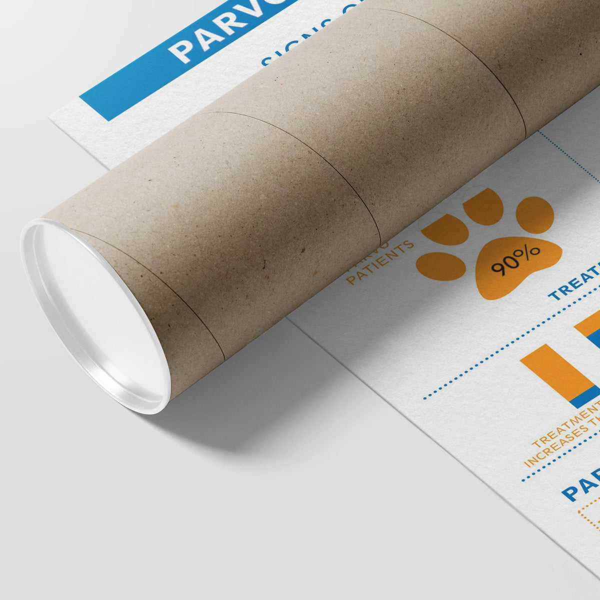 Parvo vs. Vaccine Poster-Posters-I love Veterinary