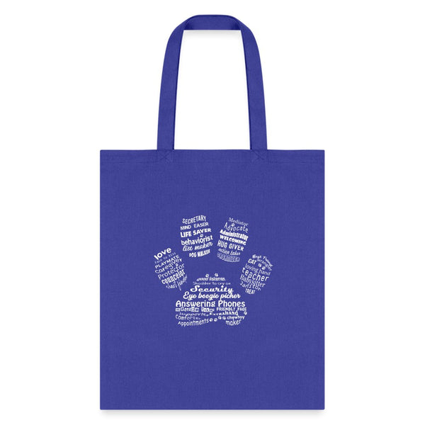 Paw print Tote Bag-Tote Bag | Q-Tees Q800-I love Veterinary