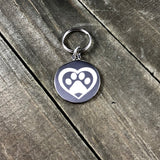 Pawprint in heart Stethoscope tag-Stethoscope tag-I love Veterinary