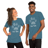 PawPrint Vet Tech Unisex T-shirt-I love Veterinary