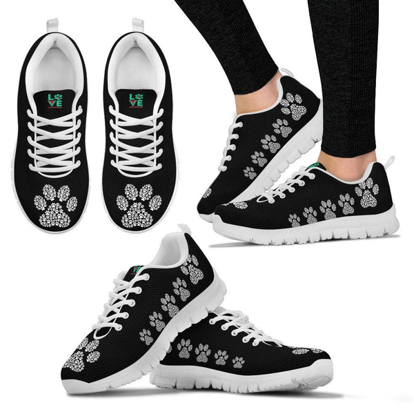 Pawprints inception - Women's Sneakers-Sneakers-I love Veterinary