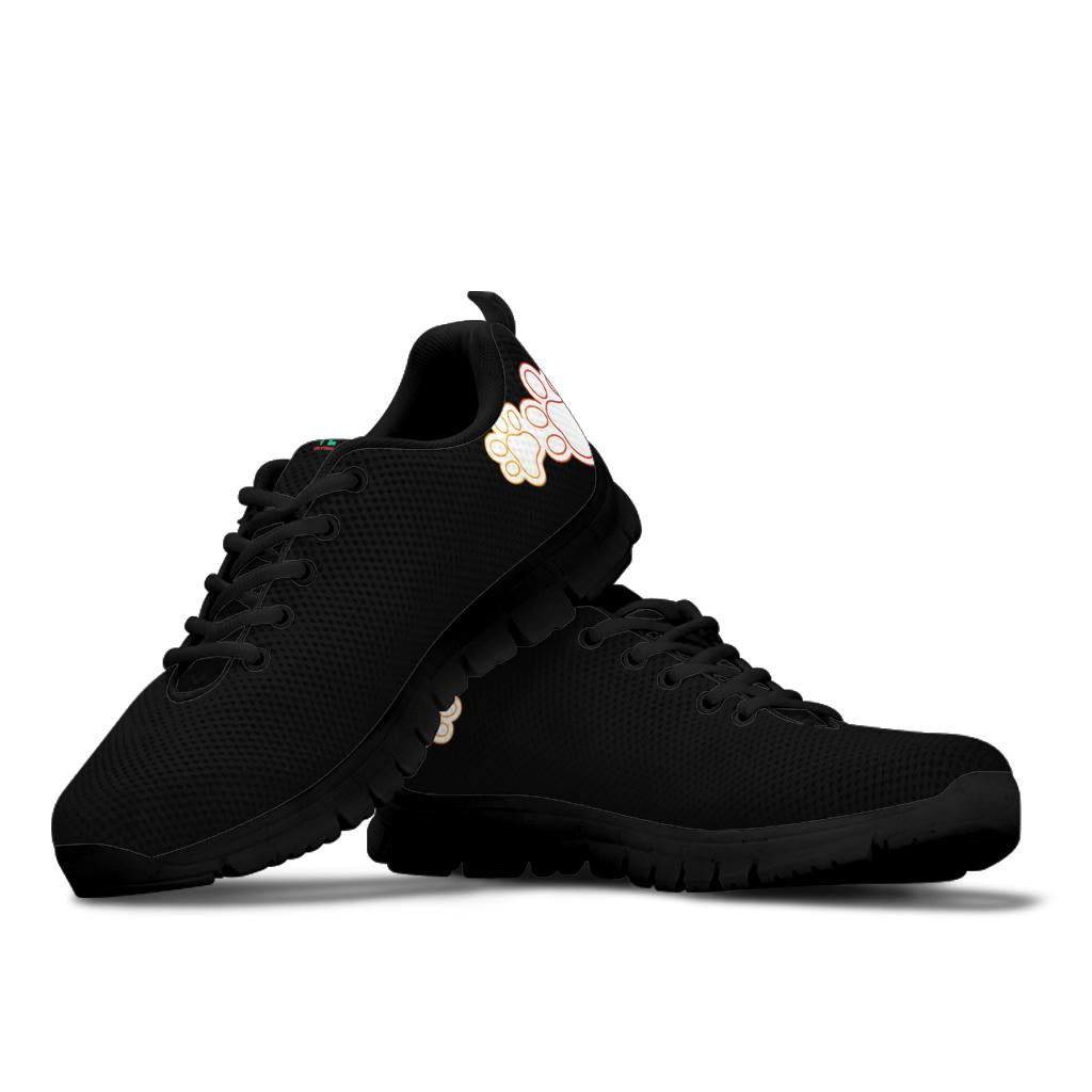 Pawprints on heel - Women's Sneakers-Sneakers-I love Veterinary