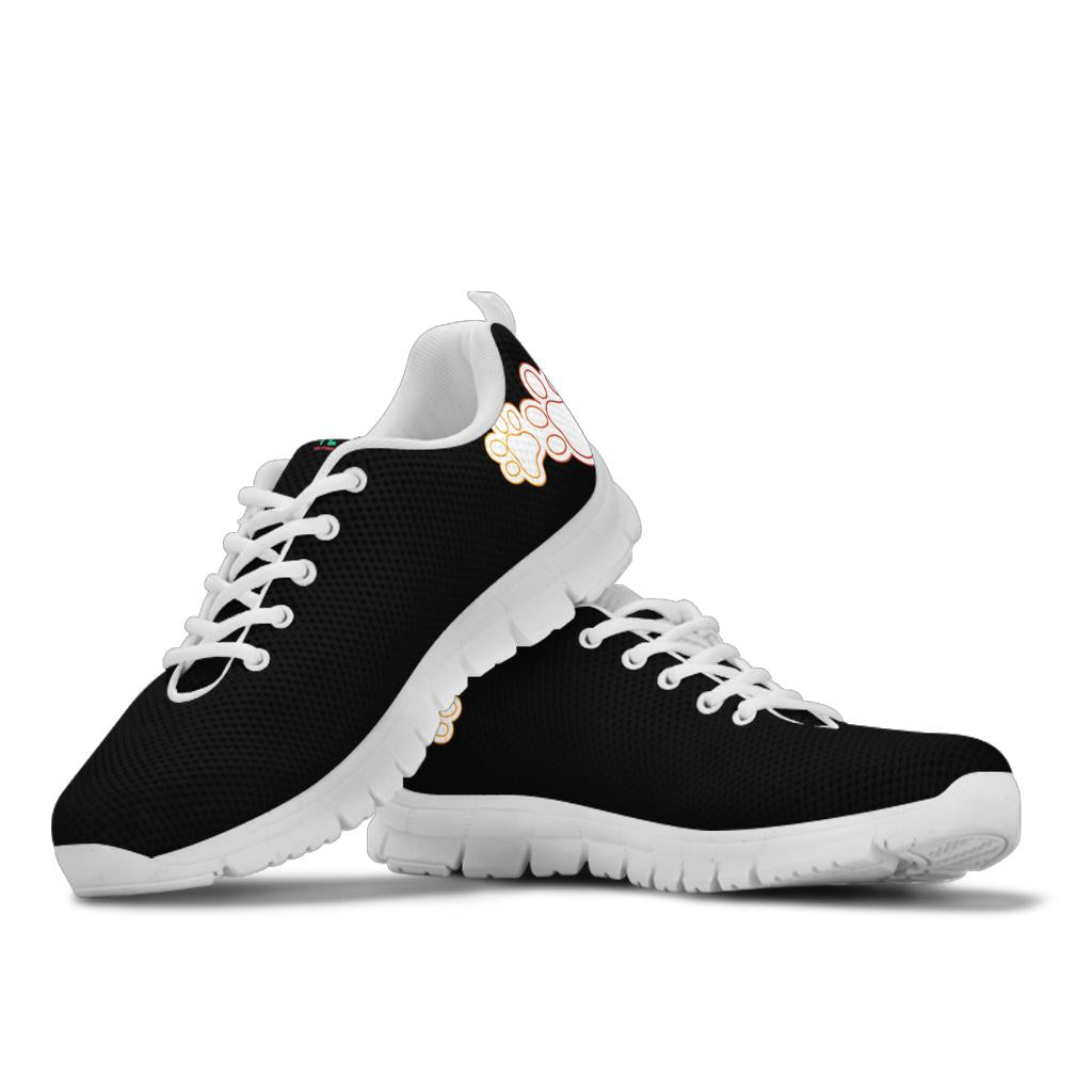 Pawprints on heel - Women's Sneakers-Sneakers-I love Veterinary