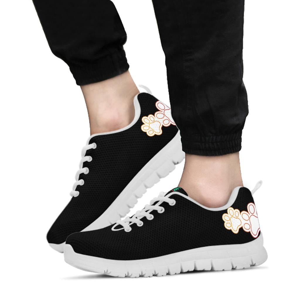 Pawprints on heel - Women's Sneakers-Sneakers-I love Veterinary