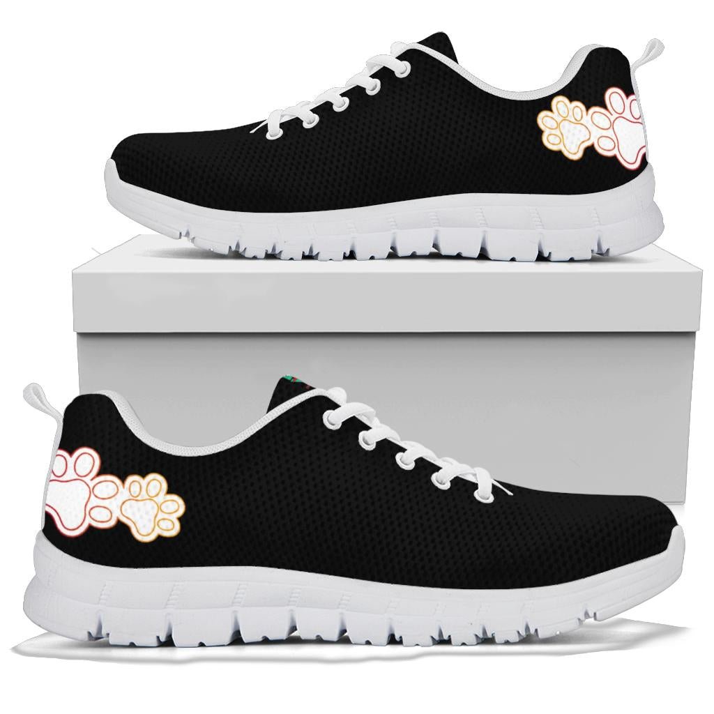 Pawprints on heel - Women's Sneakers-Sneakers-I love Veterinary
