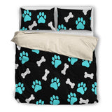 Paws and bones Bedding Set-Bed sheets-I love Veterinary