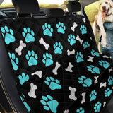 Paws and bones - Black Pet Seat Cover-Pet Seat Cover-I love Veterinary