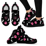 Paws and bones pink - Women's Sneakers-Sneakers-I love Veterinary