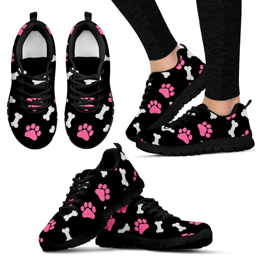Paws and bones pink - Women's Sneakers – I love Veterinary