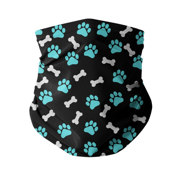 Paws and bones Sublimation Neck Gaiter-Sublimation Neck Gaiter-I love Veterinary