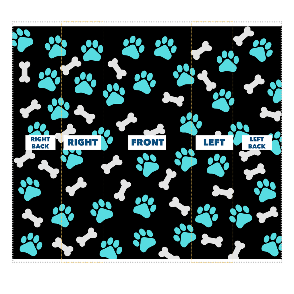 Paws and bones Sublimation Neck Gaiter-Sublimation Neck Gaiter-I love Veterinary