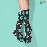 Paws and bones Sublimation Tube Sock-Socks-I love Veterinary