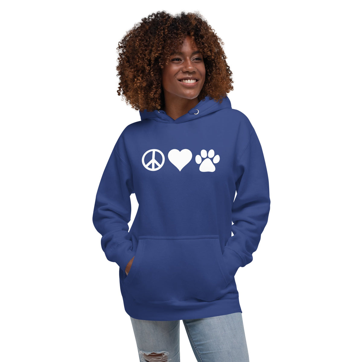 Peace Love Animals Unisex Premium Hoodie-Premium Unisex Hoodie-I love Veterinary
