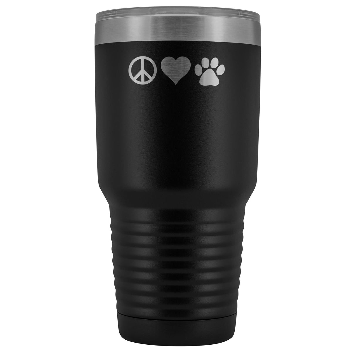 Peace, love, paws 30oz Vacuum Tumbler-Tumblers-I love Veterinary