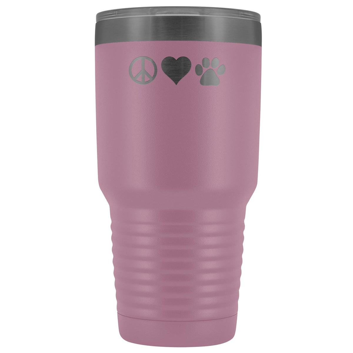 Peace, love, paws 30oz Vacuum Tumbler-Tumblers-I love Veterinary