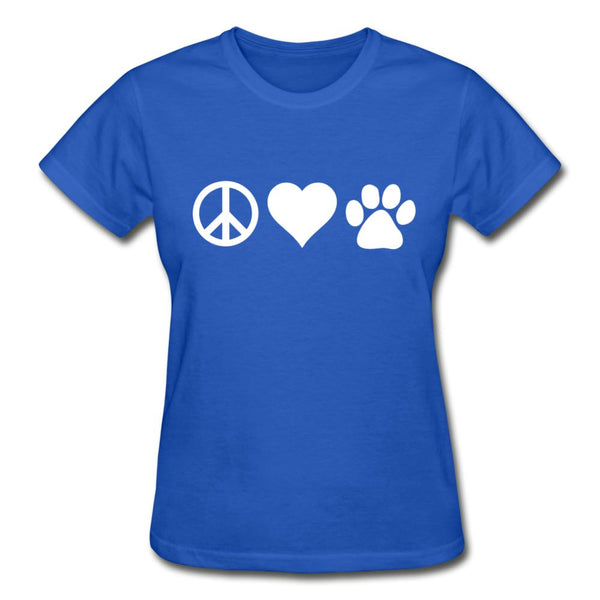 Peace, love, paws Gildan Ultra Cotton Ladies T-Shirt-Ultra Cotton Ladies T-Shirt | Gildan G200L-I love Veterinary