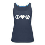 Peace, love, paws Women's Tank Top-Women’s Premium Tank Top | Spreadshirt 917-I love Veterinary