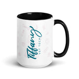 Personalizable Mug with Color Inside-White Ceramic Mug with Color Inside-I love Veterinary