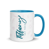 Personalizable Mug with Color Inside-White Ceramic Mug with Color Inside-I love Veterinary