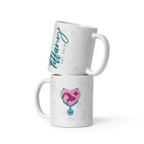 Personalizable White glossy mug-I love Veterinary