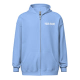 Personalize with your name - Vet Tech Pawprint Unisex heavy blend zip hoodie-I love Veterinary