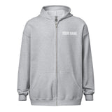 Personalize with your name - Vet Tech Pawprint Unisex heavy blend zip hoodie-Unisex Heavy Blend Zip Hoodie | Gildan 18600-I love Veterinary