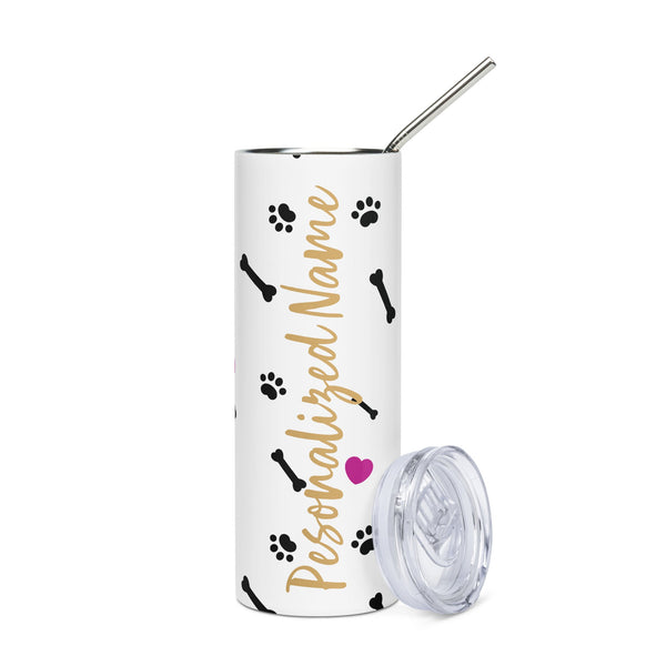 Personalized Stainless steel tumbler-Stainless Steel Tumbler-I love Veterinary
