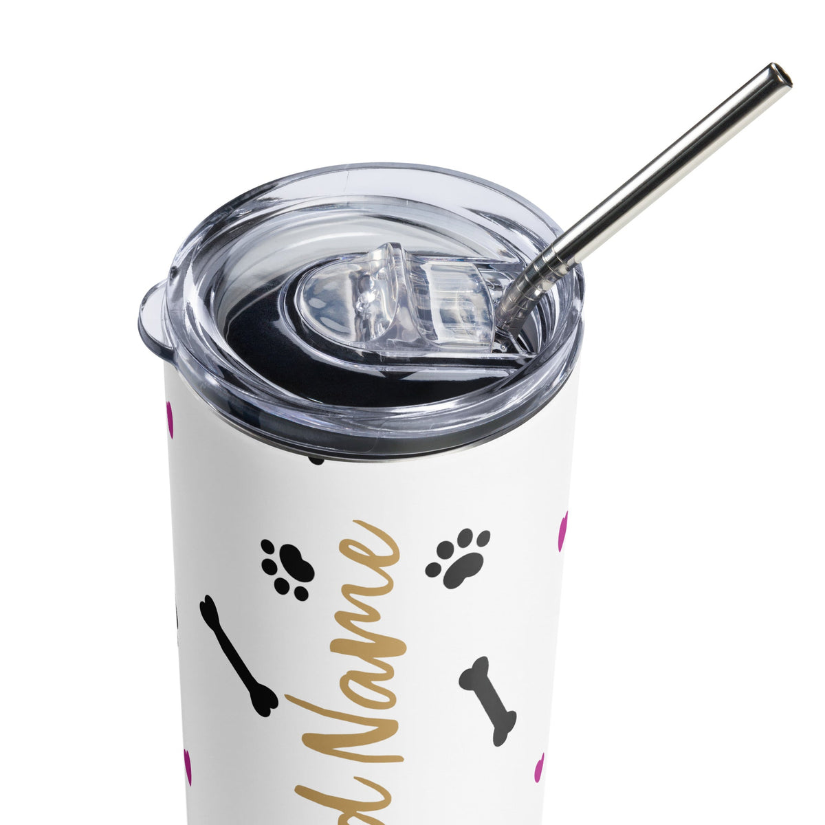 Personalized Stainless steel tumbler-Stainless Steel Tumbler-I love Veterinary