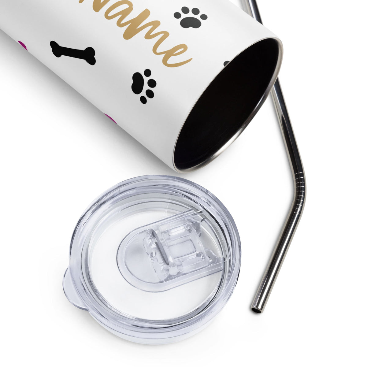 Personalized Stainless steel tumbler-Stainless Steel Tumbler-I love Veterinary