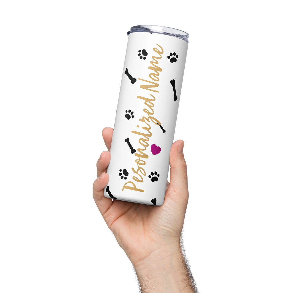Personalized Stainless steel tumbler-Stainless Steel Tumbler-I love Veterinary