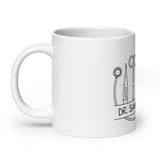 Personalized with Name Instruments White glossy mug-I love Veterinary