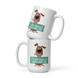 Pet Dental Health White glossy mug-White Glossy Mug-I love Veterinary