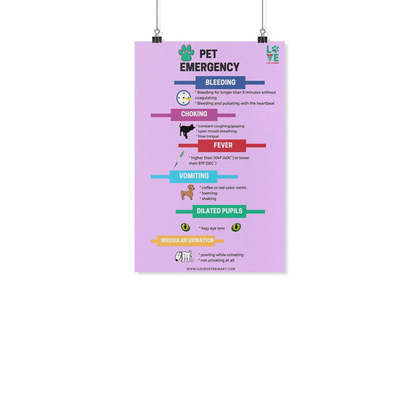 Pet Emergency Poster-Posters-I love Veterinary