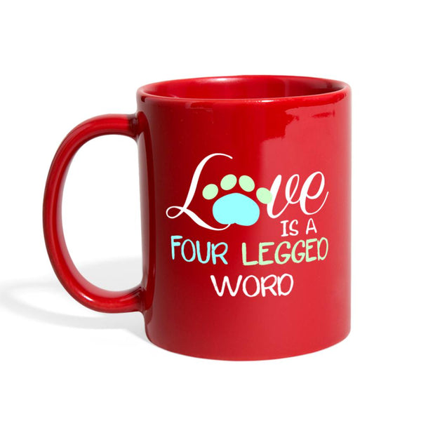 Pets - Love is four legged word Full Color Mug-Full Color Mug | BestSub B11Q-I love Veterinary