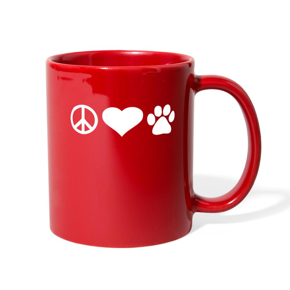 Piece Love Pets Full Color Mug-Full Color Mug | BestSub B11Q-I love Veterinary