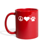 Piece Love Pets Full Color Mug-Full Color Mug | BestSub B11Q-I love Veterinary