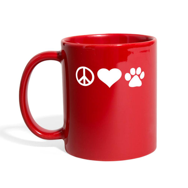 Piece Love Pets Full Color Mug-Full Color Mug | BestSub B11Q-I love Veterinary