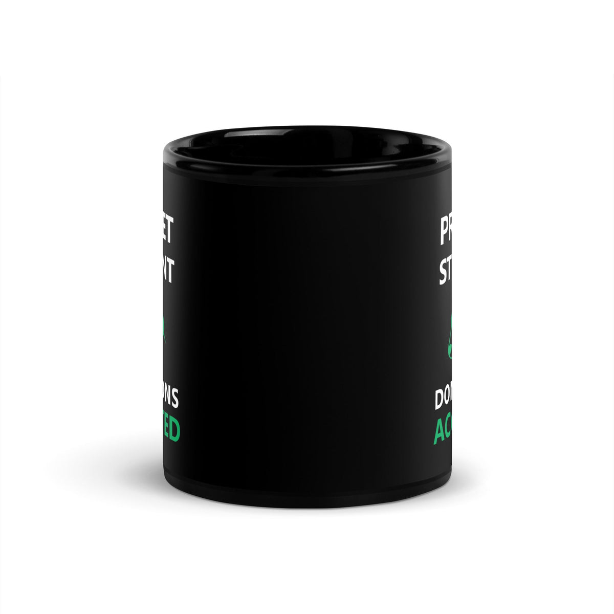 Pre- Vet Student Donation Accepted Black Glossy Mug-Black Glossy Mug-I love Veterinary