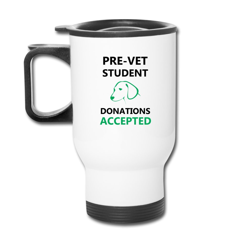 Pre- Vet Student - Donations Accepted 14oz Travel Mug-Travel Mug | BestSub B4QC2-I love Veterinary